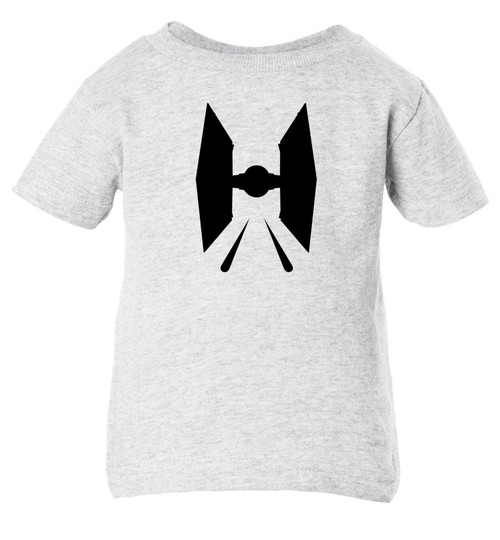 Star Force Wars Tie Winged Fighter Baby Infant & Toddler Ash T-shirt