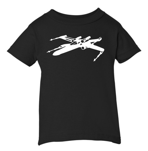 Star Force Wars X Ship Wing Baby Infant & Toddler Black T-shirt
