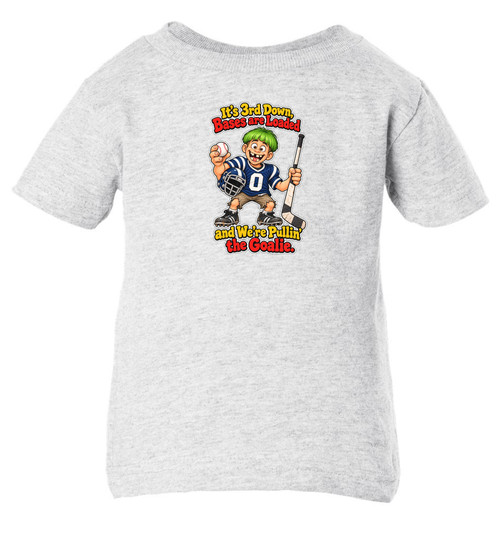 Baseball Football Hockey Baby Infant & Toddler Ash Gray T-shirt