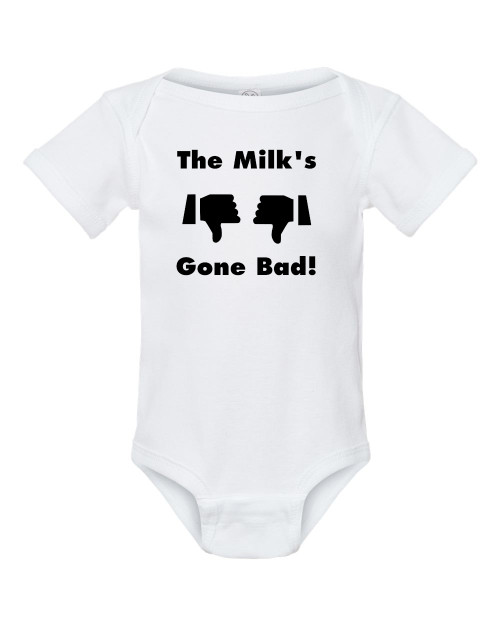 Rick The Milk's Gone Bad James Funny Baby Onesie & Infant White Bodysuit