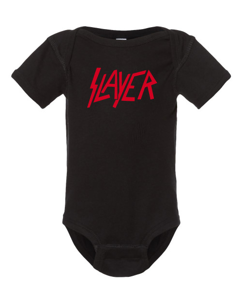 Slayer Thrash Speed Metal Music Baby Onesie & Infant Black Bodysuit Slayer Thrash Speed Metal Music Baby Onesie & Infant Black Bodysuit