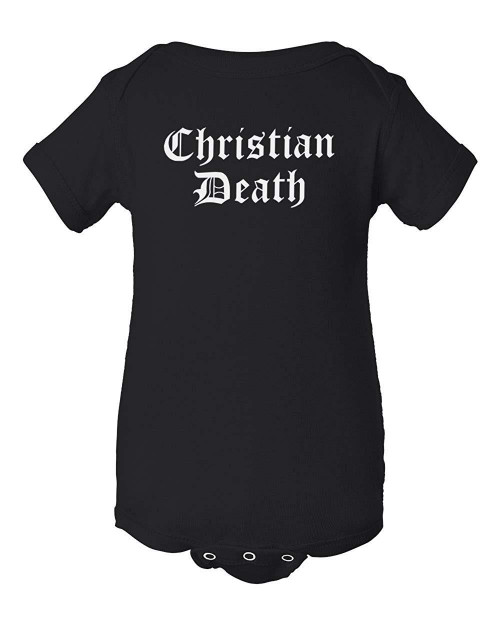 Christian Death Goth Gothic Metal Music Baby Onesie & Infant Black Bodysuit Christian Death Goth Gothic Metal Music Baby Onesie & Infant Black Bodysuit