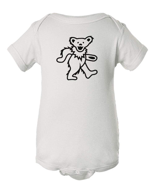 Dancing Bear Baby Grateful Hippie Dead Music Baby Onesie & Infant White Bodysuit Dancing Bear Baby Grateful Hippie Dead Music Baby Onesie & Infant White Bodysuit