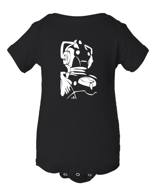 Dr. ? Who Cybermen Doctor's Enemy Fun, Cool Baby Onesie & Infant Black Bodysuit