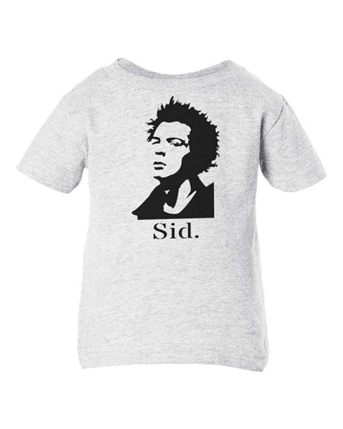 Sid Vicious Pistols Punk Rock UK Music Baby Infant & Toddler Ash T-Shirt Concert Sid Vicious Pistols Punk Rock UK Music Baby Infant & Toddler Ash T-Shirt Concert