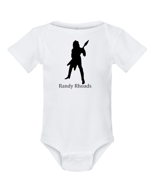 Randy Rhoads Ozzy Rocker Osbourne Music Baby Onesie & Infant White Bodysuit