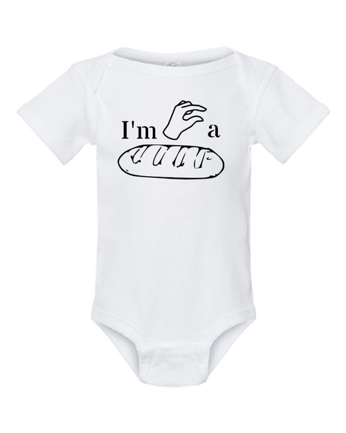 Pinching a Loaf Funny Baby Onesie & Infant White Bodysuit