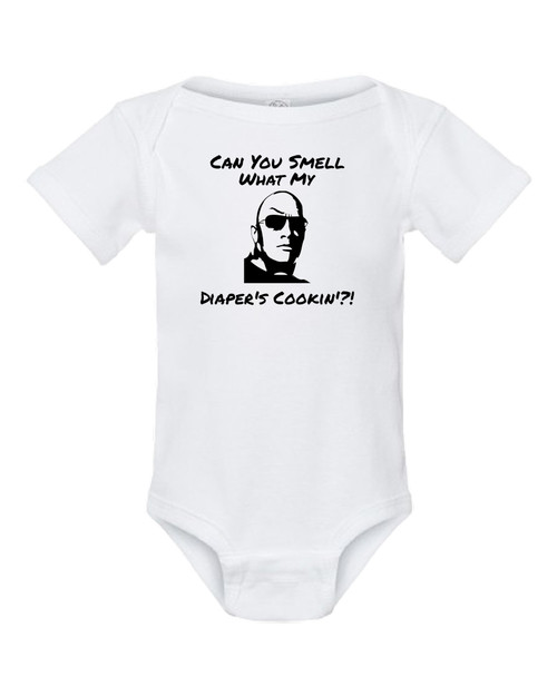 Rock Wrestling Parody Funny Baby Onesie & Infant White Bodysuit