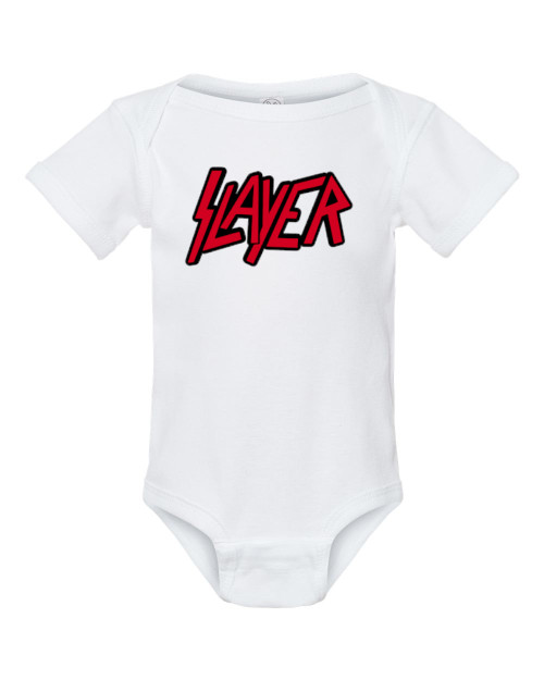 Slayer Thrash Metal Rock & Roll Infant Bodysuit Baby White