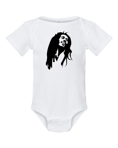 Bob Da Wailer Marley Reggae Music Baby Onesie & Infant White Bodysuit
