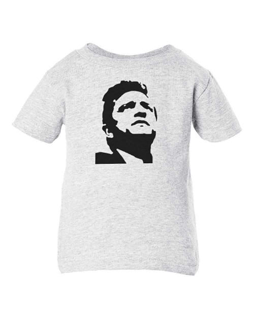 Johnny Man Dressed in Black Cash Country Music Baby Infant & Toddler Ash T-Shirt