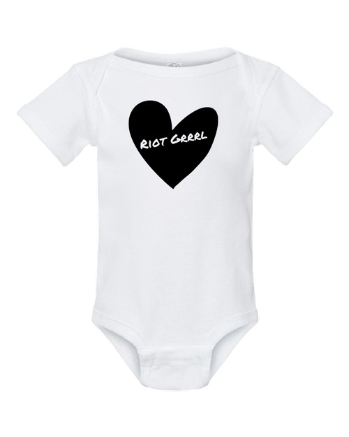 Riot Grrrl Feminist Music Baby Onesie & Infant White Bodysuit