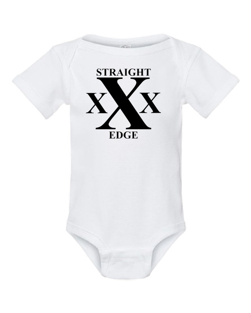 Hardcore Punk Rock White Straight Edge Music Baby Onesie & Infant White Bodysuit