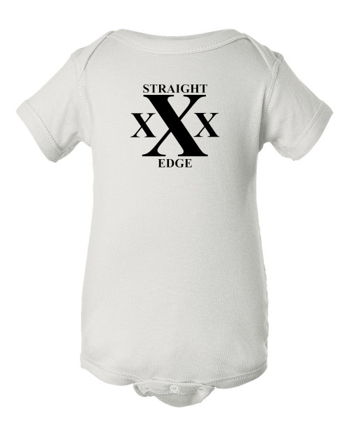 Hardcore Punk Rock White Straight Edge Music Baby Onesie & Infant White Bodysuit Hardcore Punk Rock White Straight Edge Music Baby Onesie & Infant White Bodysuit