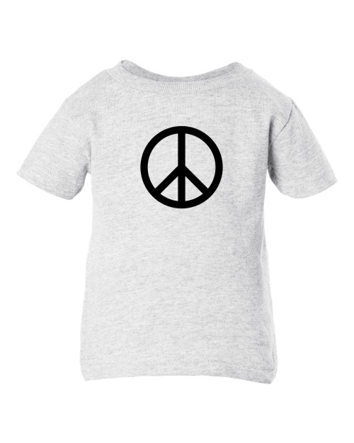 Peace Symbol Hippie 60s Fun, Cool Baby Infant & Toddler Ash T-Shirt Peace Symbol Hippie 60s Fun, Cool Baby Infant & Toddler Ash T-Shirt