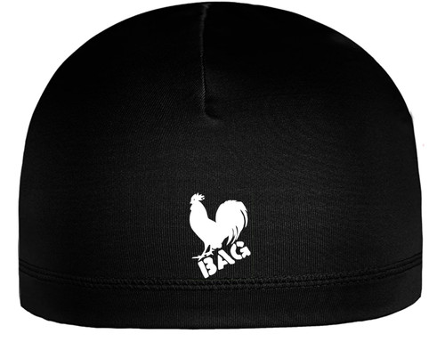 Cock Bag Adult Sized Skull Beanie Cap Helmet Liner Black