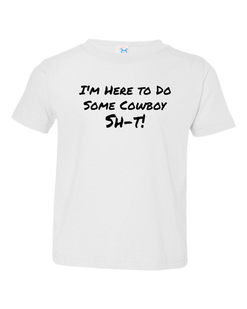 Hangman I'm Here To Do Some Cowboy Stuff Wrestling Cotton Baby Infant & Toddler T-shirt White Hangman I'm Here To Do Some Cowboy Stuff Wrestling Cotton Baby Infant & Toddler T-shirt White