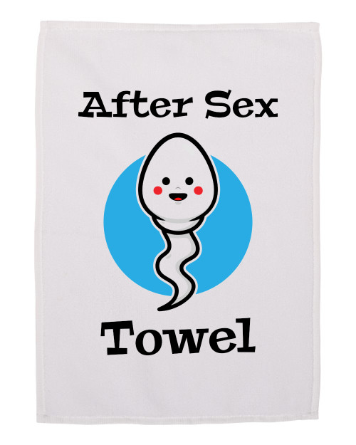 After Sex Towel Cum Rag Funny Wipe Cleanup Cloth 11x18 inches