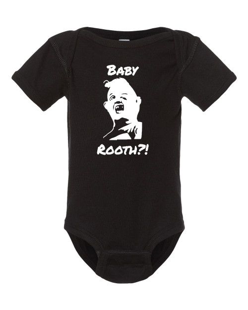 Sloth Goonies Baby Rooth?! Cotton Baby Onesie & Infant Bodysuit Black Sloth Goonies Baby Rooth?! Cotton Baby Onesie & Infant Bodysuit Black