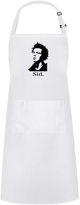 Demon Cat the Slayer Hand Pressed Sublimation White Adjustable 2 Pocket Kitchen Apron & Pinny - Animated