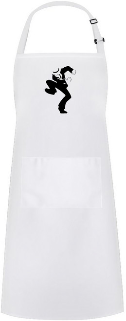 SKA Music 2 Tone Rude Boy Skank Dance Sublimation White Adjustable 2 Pocket Kitchen Apron & Pinny