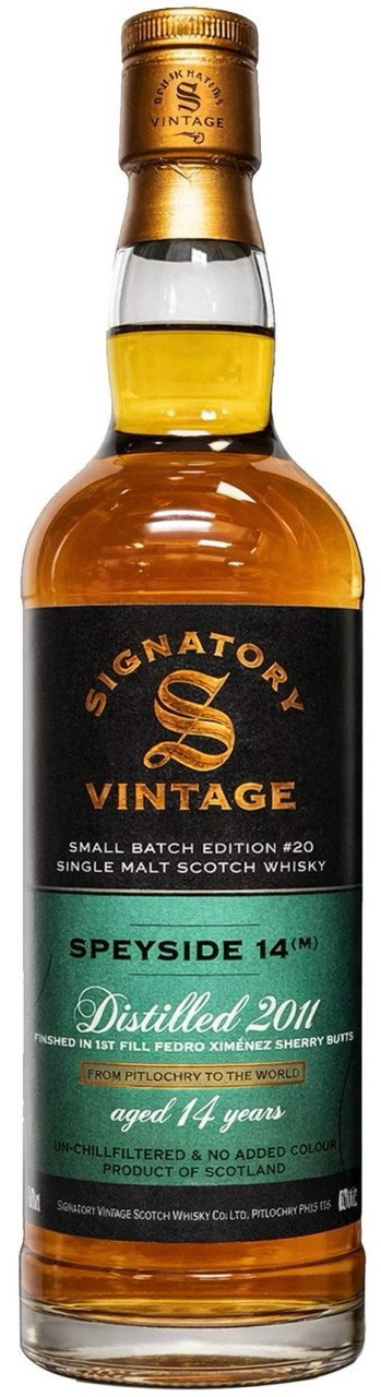 Signatory Speyside 14 (M), Single Malt Scotch Whisky