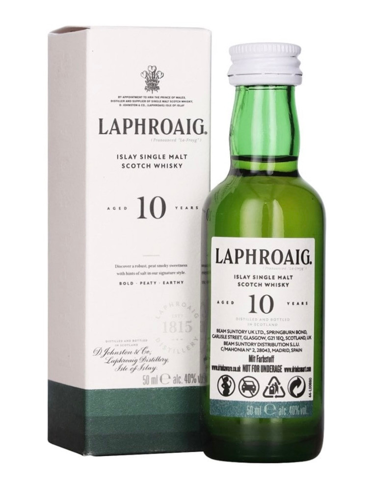 Laphroaig, 10 Year Old Miniature Islay Single Malt Scotch Whisky