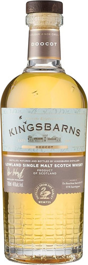 Kingsbarns Doocot, Lowland Single Malt Scotch Whisky. Front Label.