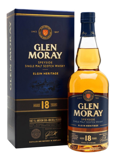 Glen Moray 18 Years, Speyside Single Malt Scotch Whisky