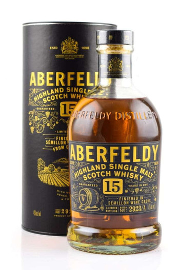 Aberfeldy 15 Year Old, Limited Edition Semillon Wine Cask Finish, Highland Single Malt Scotch Whisky