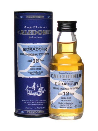 Edradour Caledonia, 12 Year Old, Highland Single Malt Scotch Whisky, Miniature