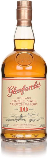 Glenfarclas 10 Year Old, Highland Single Malt Scotch Whisky Bottle