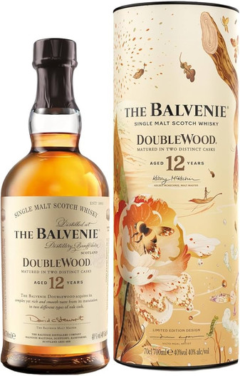 The Balvenie, DoubleWood, Aged 12 Years, Speyside Single Malt Scotch Whisky. Bottle with Presentation Tube