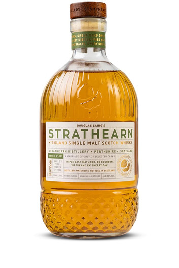 Strathearn Batch 2, Highland Single Malt Scotch Whisky Bottle.