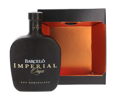 Barcelo Imperial Onyx Rum Bottle with Presentation Box.