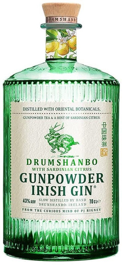 Drumshanbo Gunpowder Sardinian Citrus, Irish Gin Bottle