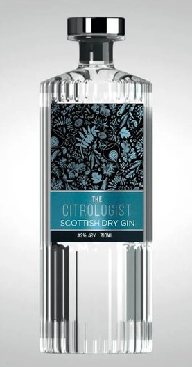 The Citrologist Scottish Dry Gin Bottle.