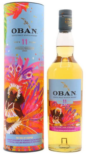 Oban 11 Year Old, 2023 Special Release, Highland Single Malt Scotch Whisky. Bottle and presentation tube.