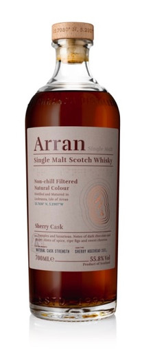 Arran "The Bodega" Sherry Cask, Highland Single Malt Scotch Whisky Bottle.