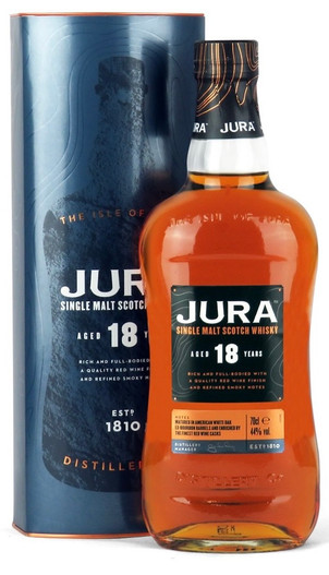 Jura 18 Year Old, Single Malt Scotch Whisky, 70cl at 44% alc./vol.