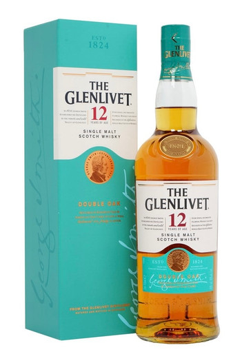The Glenlivet 12 Year Old, Speyside Single Malt Scotch Whisky. Bottle and presentation box.
