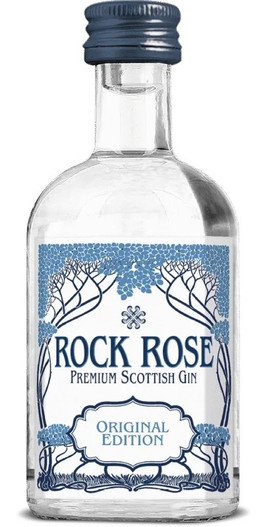 Rock Rose Premium Scottish Gin Miniature Bottle.