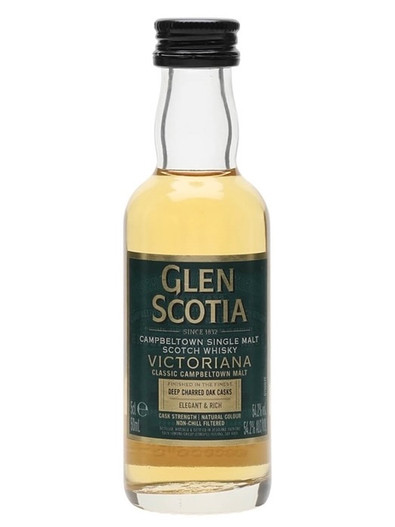 Glen Scotia Victoriana Cask Strength, Campbeltown Single Malt Scotch Whisky Miniature