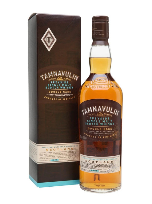 Tamnavulin Double Cask, Speyside Single Malt Scotch Whisky. Bottle and presentation box.