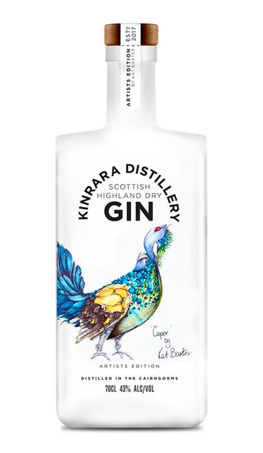 Kinrara Gin, "Caper" The Capercaillie, Scottish Dry Gin