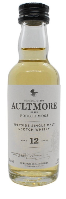 Aultmore 12 Year Old Miniature, Speyside Single Malt Scotch Whisky