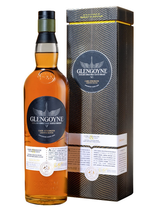 Glengoyne Cask Strength Batch 10, Highland Single Malt Scotch Whisky. Bottle and presentation box.