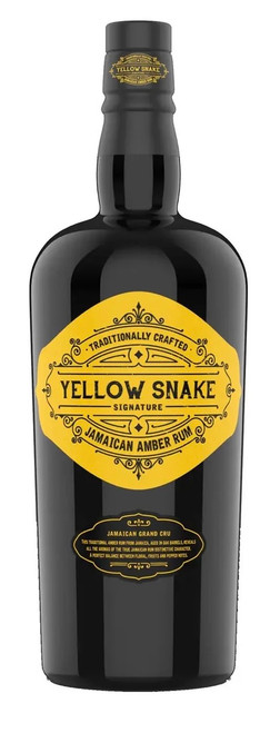Yellow Snake Jamaican Rum Bottle.