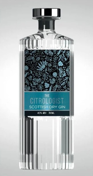 The Citrologist Scottish Dry Gin Bottle.