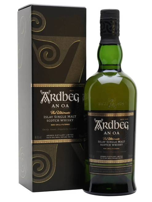 Ardbeg AN OA, Islay Single Malt Scotch Whisky Bottle and Presentation Box